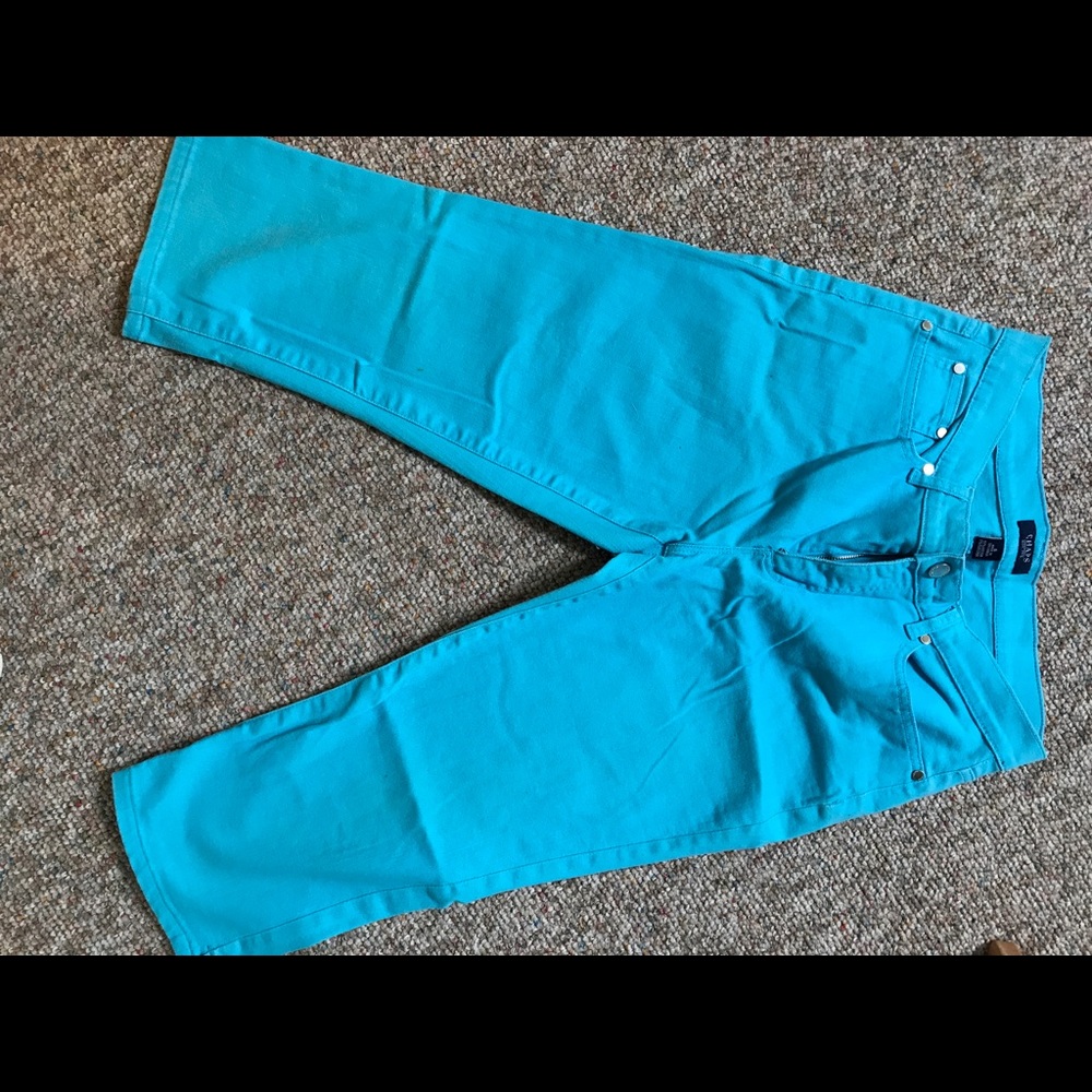 Chaps Turquoise Capri Jeans